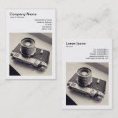 Square Foto (v3) - Russische Rangefinder Camera 02 Visitenkarte (Vorne/Hinten)