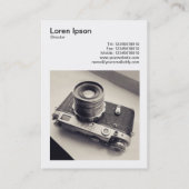 Square Foto (v3) - Russische Rangefinder Camera 02 Visitenkarte (Rückseite)