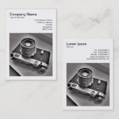 Square Foto (v3) - Russische Rangefinder-Kamera Visitenkarte (Vorne/Hinten)