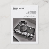 Square Foto (v3) - Russische Rangefinder-Kamera Visitenkarte (Rückseite)