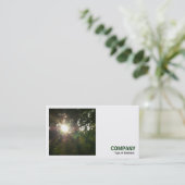 Square Foto (v3) - Sun in the Trees Visitenkarte (Stehend Vorderseite)