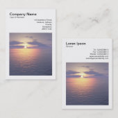 Square Foto (v3) - Sunrise/Sunset Visitenkarte (Vorne/Hinten)