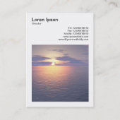 Square Foto (v3) - Sunrise/Sunset Visitenkarte (Rückseite)