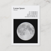 Square Foto (v3) - Super Moon Visitenkarte (Rückseite)