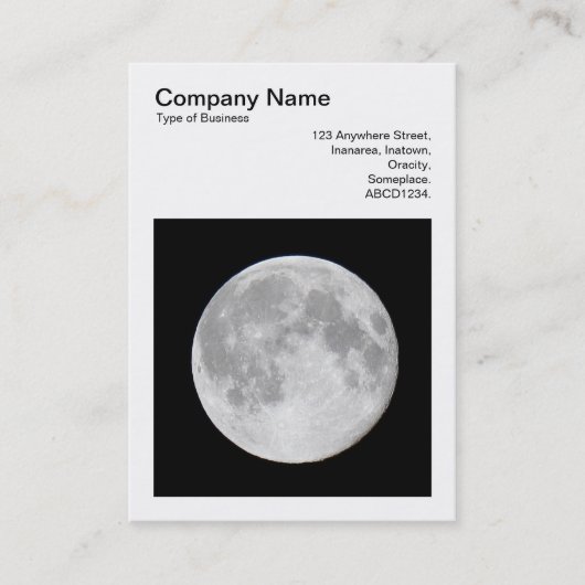 Square Foto (v3) - Super Moon Visitenkarte (Vorderseite)
