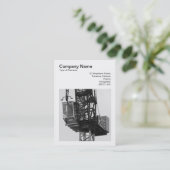 Square Foto (v3) - Tower Crane 02 Visitenkarte (Stehend Vorderseite)