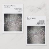 Square Foto (v3) - Wassertropfen auf Glas 02 Visitenkarte (Vorne/Hinten)