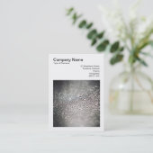 Square Foto (v3) - Wassertropfen auf Glas 02 Visitenkarte (Stehend Vorderseite)