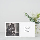 Square Foto - Vintage TLR-Kamera Dankeskarte (Stehend Vorderseite)