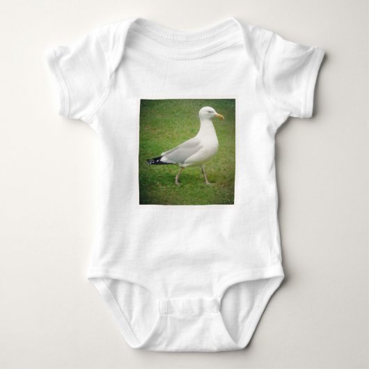 Square Foto - Walking Seagull Baby Strampler (Vorderseite)