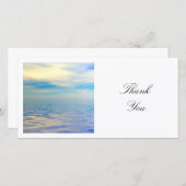 Square Foto - Wasser und Himmel Dankeskarte (Vorne/Hinten)