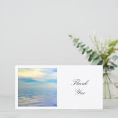 Square Foto - Wasser und Himmel Dankeskarte (Stehend Vorderseite)