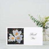 Square Foto - Weiße Kreuze Dankeskarte (Stehend Vorderseite)