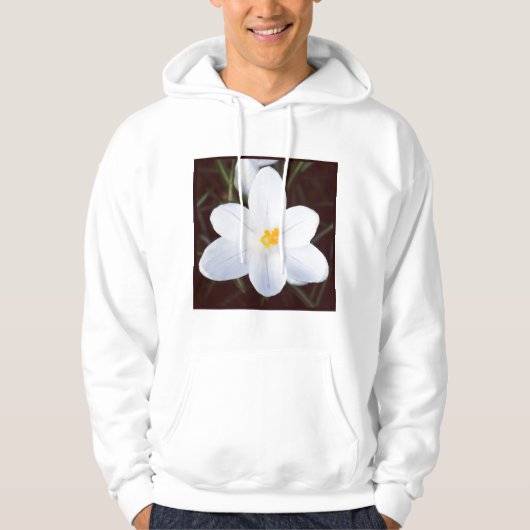 Square Foto - White Crocus Hoodie (Vorderseite)