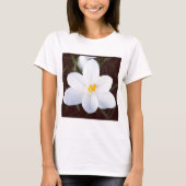 Square Foto - White Crocus T-Shirt (Vorderseite)