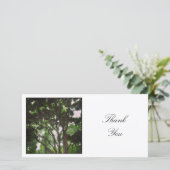 Square Foto - Zweige Dankeskarte (Stehend Vorderseite)