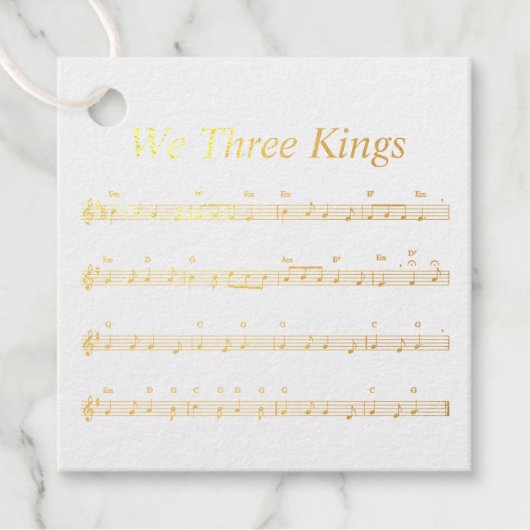 Square Fovor Tag We Three Kings Music Sheet (Vorderseite)