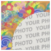 Square Frame Blume Power I + Ihre Foto & Ideen Stoff (Nahaufnahme)