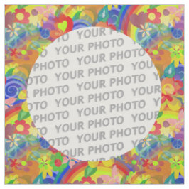 Square Frame Blume Power I + Ihre Foto & Ideen Stoff