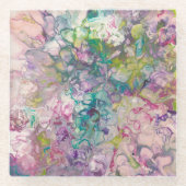 Square Glass Tile Untersetzer (Vorderseite)