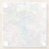 Square Glass Tile Untersetzer (Rückseite)