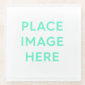 Square Glass Untersetzer (Vorderseite)