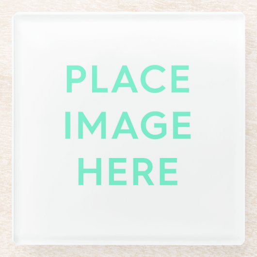 Square Glass Untersetzer (Vorderseite)