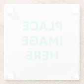 Square Glass Untersetzer (Rückseite)