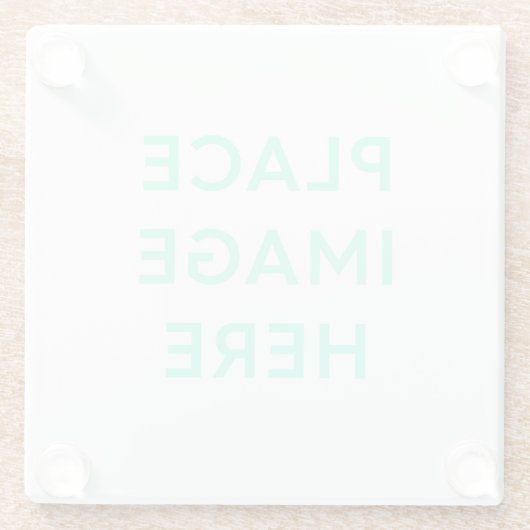 Square Glass Untersetzer (Rückseite)