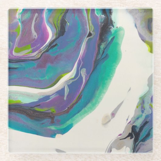 Square Glass Untersetzer (Vorderseite)