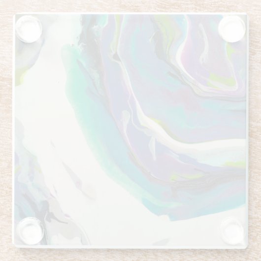 Square Glass Untersetzer (Rückseite)