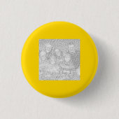 Square Gold Border Foto Button (Vorderseite)