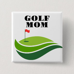 Square "Golf Mama" Schaltfläche Button