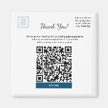 Square Google Review Magnet für kleine Unternehmen