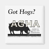 Square "Got Hogs" Magnet (Vorne)