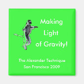 Square Green Magnet (Vorne)