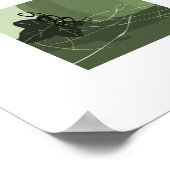 Square Green Pumpkin Kitchen Wall Decke Poster (Ecke)