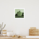 Square Green Pumpkin Kitchen Wall Decke Poster (Küche)