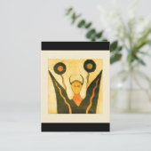 Square Hand Drum Native American Ceremonial Postkarte (Stehend Vorderseite)