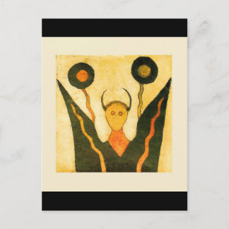 Square Hand Drum Native American Ceremonial Postkarte