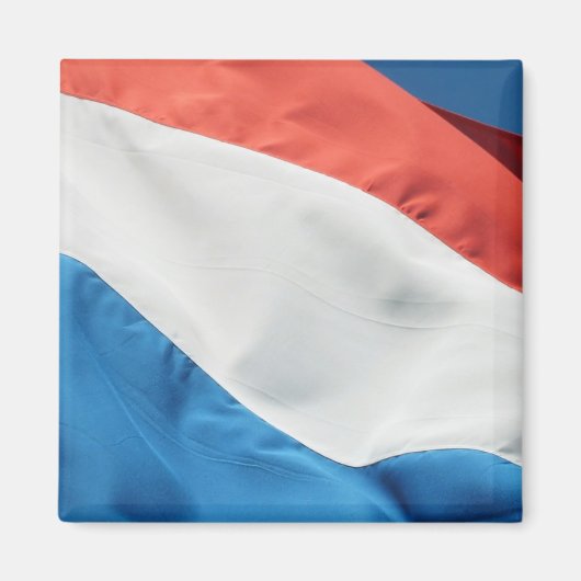 Square Holland Flag Kühlschrankmagnete Magnet (Vorne)