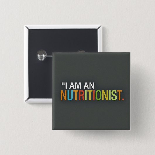 Square I am Nutritionist Button (Vorne & Hinten)