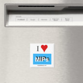 Square I Liebe MIPs Magnet mipdatabase logo (In Situ (Geschirrspüler))