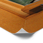 Square Imitats Window Illusion - Calming Lake Poster (Ecke)