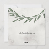 SQUARE INVITE Classic RUSTIC Feiertagskarte (Rückseite)