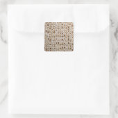 Square Jewish Matzo Stickers (Tasche)