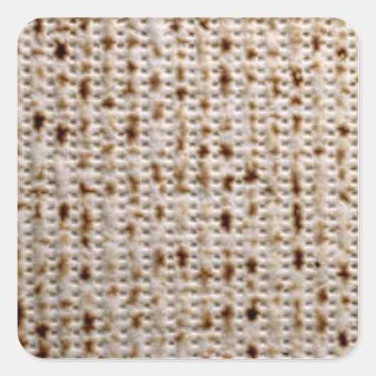 Square Jewish Matzo Stickers (Vorderseite)