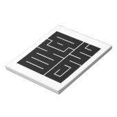 Square Kanji Character for Dragon Notizblock (Rotiert)