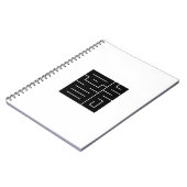 Square Kanji Character for Dragon Notizblock (Linke Seite)