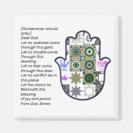 Square Khamsa Hand Magnet 1 Eigentümer